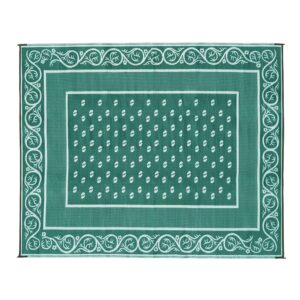 Faulkner Patio Mat – Vineyard Design, Green (8' x 20')