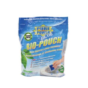 Valterra Pure Power Blue Waste Digester and Odour Eliminator Bio-Pouch (Pack of 12 - Fresh Scent)