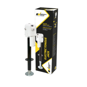RV Traveler's Choice Electric Trailer Tongue Jack – 3,500 LB (WHITE)